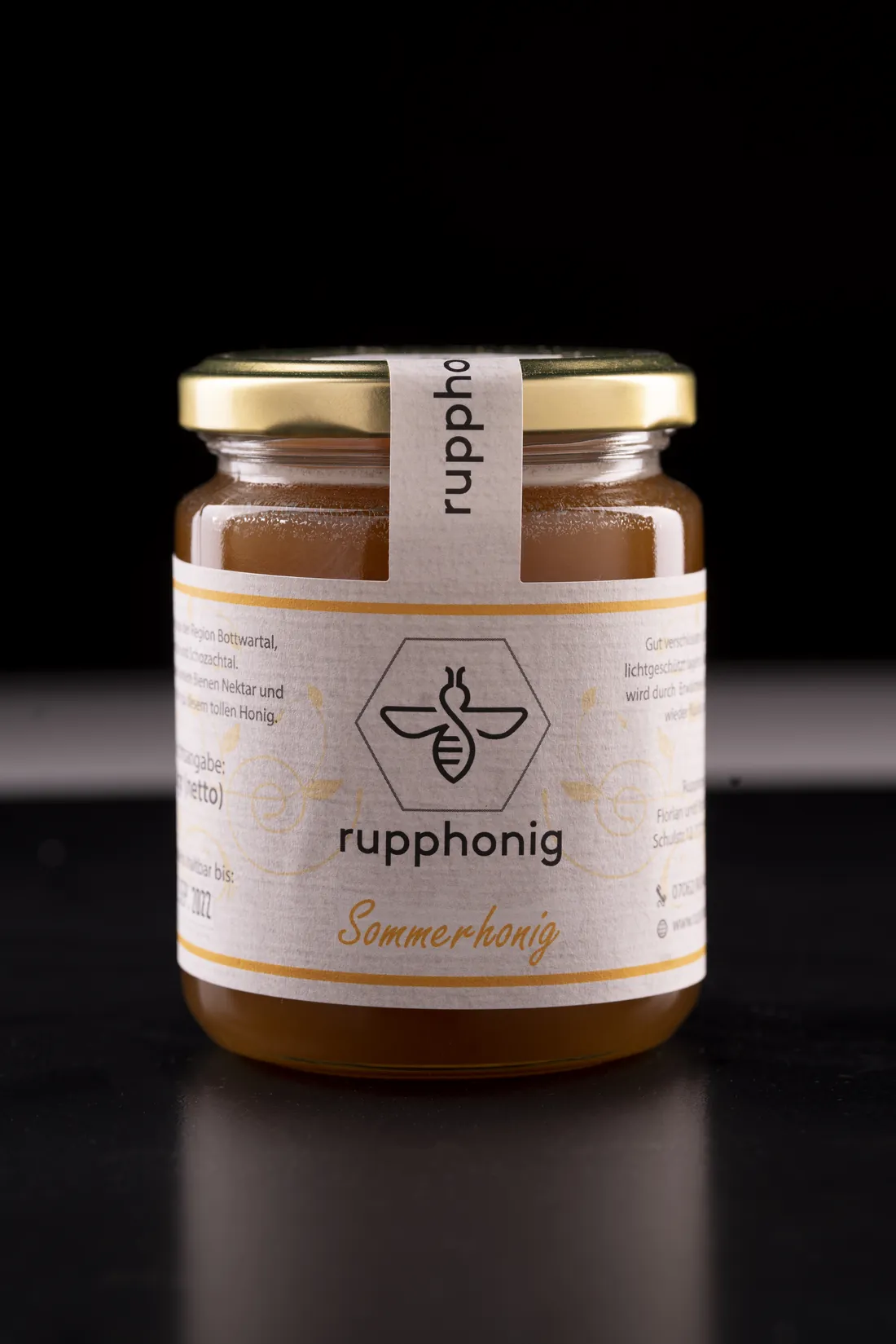 Glas Sommerhonig von rupphonig